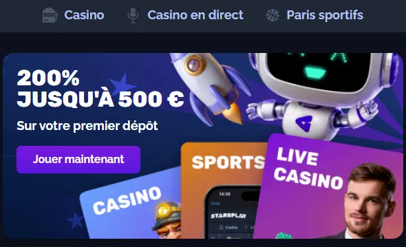 Stars Play Casino bonus