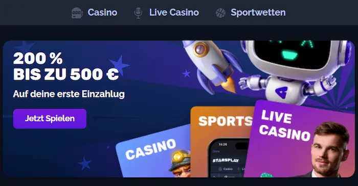 Stars Play Casino bonus