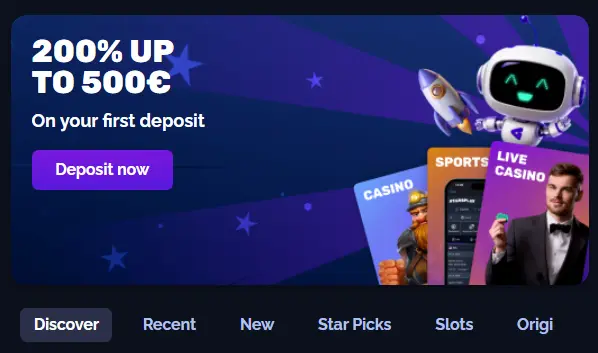 Stars Play Casino bonus